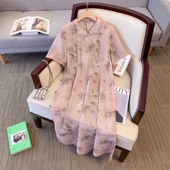LH6 women's new Chinese style cheongsam dress improved national style summer young style skirt