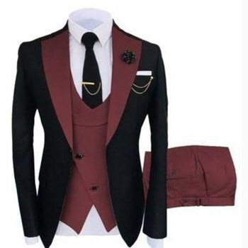 Z644Bright vest suit for men, slim fit, trendy and handsome for nightclubs